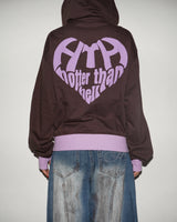 BICOLOR HEART LOGO HOODIE 