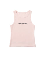 CURSIVE RIB TANKTOP