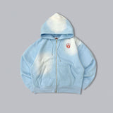 Boxy ruler zip hoodie