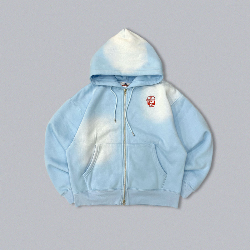 Boxy ruler zip hoodie