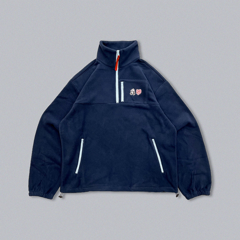 DOODLE LOGO FLEECE HALFZIP