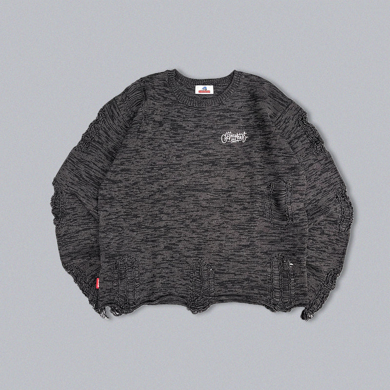 damaged knit