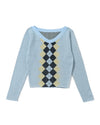 ARGYLE SWITCH KNIT 