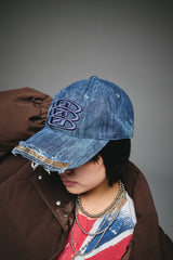 ナインディストレストキャップ 