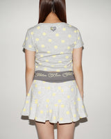 GLITTER PLEATED SKIRT 