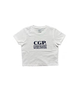 (Women) CGP Square Logo Crop Short Sleeve T-Shirt CBEUWTS015