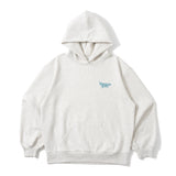 butterfly logo lame hoodie