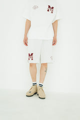 M college logo wappen sweat shorts