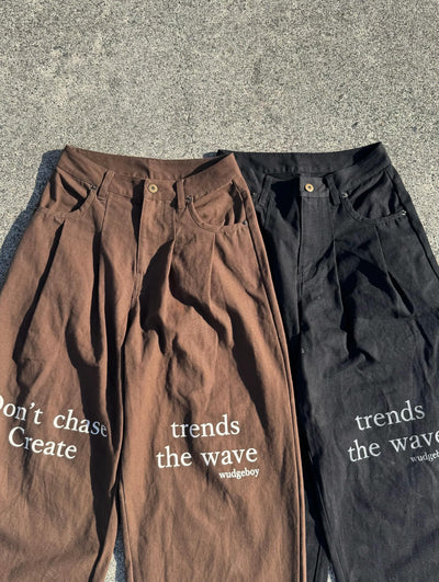 WB wide duck pants