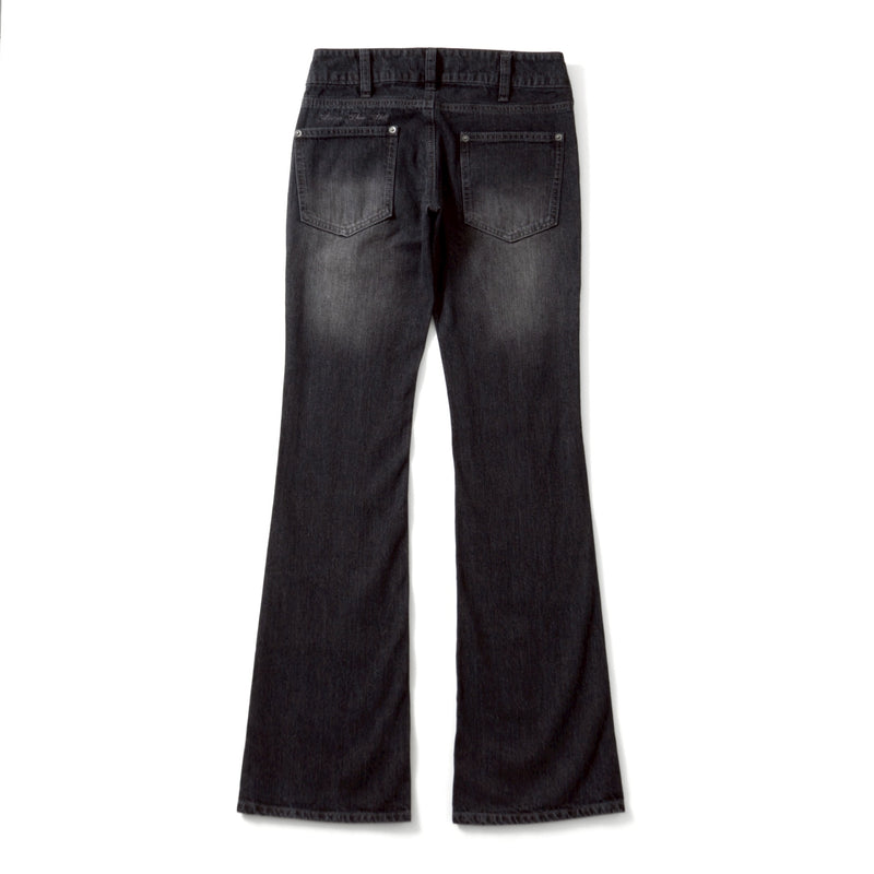 lowrise flare denim