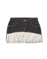 LACE FRILL DENIM SK