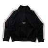 velours track half zip jacket