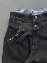 3-Layered Pearl Low-Rise Denim