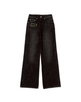 STITCH LOGO STRAIGHT DENIM PANTS