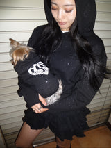 glitter heart logo hoodie (for pets)