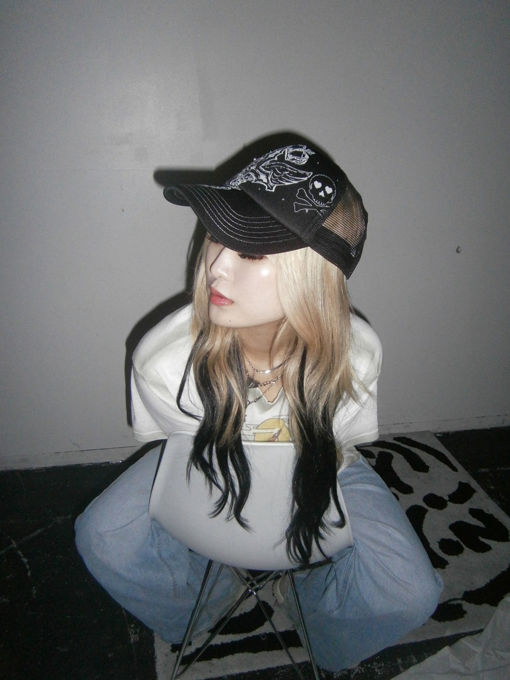 ピンク 90 Cross Logo Mesh Cap ピンク 90 Cross Logo Mesh Cap