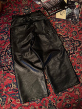 Ballsy Painter Faux Leather Baggy Pants