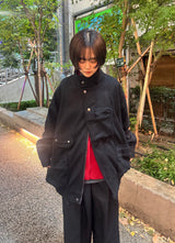 羊毛样式的军用夹克 