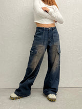 denim cargo pants