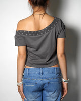 EYELET OFF-SHOULDER TOPS 