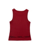 CURSIVE RIB TANKTOP