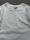 레이어드 라운드 스티치 와플 긴팔 티셔츠 