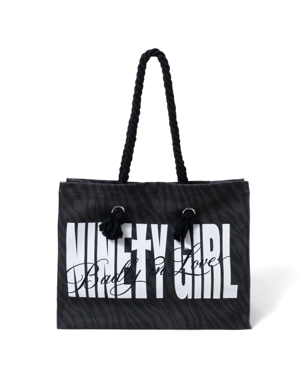 9090girl×ラヴ上等】 Gothic Logo Zebra Tote Bag – YZ