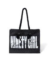 【090girl×高級戀愛】哥德風 Logo 斑馬紋托特包 