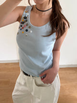 BUTTON TANK TOP