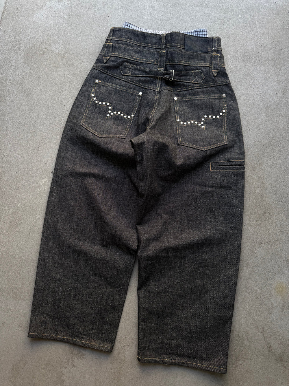 3-Layered Pearl Low-Rise Denim – YZ
