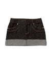 FOLDED DENIM SKIRT