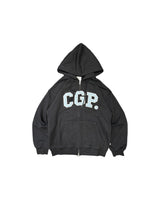 CGP arch logo hooded zip-up CBESUTC001