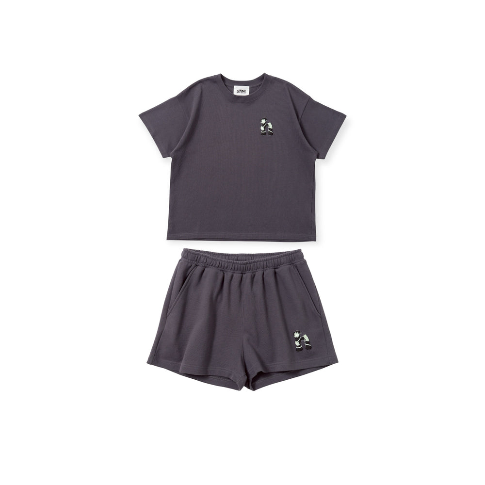 h flower logo short sleeve set up – YZ