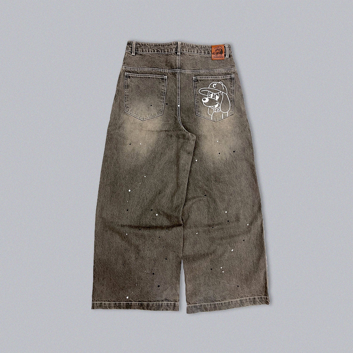 Ruler paint baggy denim – YZ