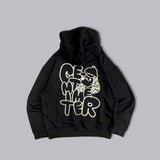 Doodle logo halfzip hoodie