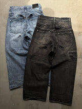 2-Layered Distressed Low-Rise Denim 
