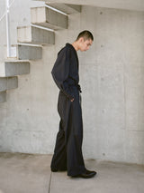 open collar belted assort l/s jump suit