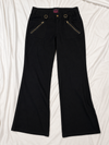 Rayon Linen Low-Rise Pants