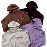 emboss heart logo hoodie