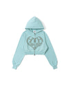 VINTAGE HEART LOGO ZIP HOODIE