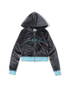 【090girl×高级拉芙】Velour Zip Hoodie 