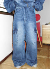 Denim Cargo Pants