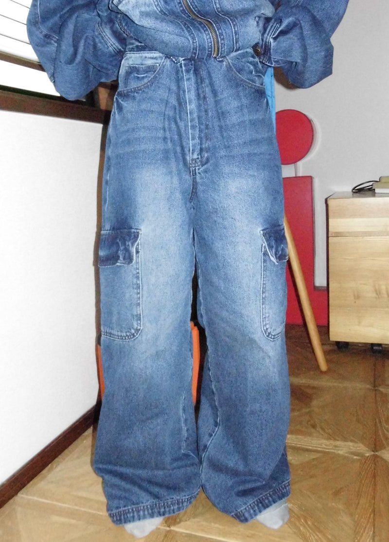 denim cargo pants