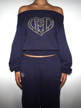 H HEART LOGO 露肩套装 