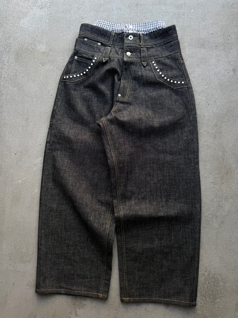 3-Layered Pearl Low-Rise Denim – YZ