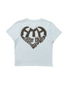 GLITTER HEART LOGO TEE