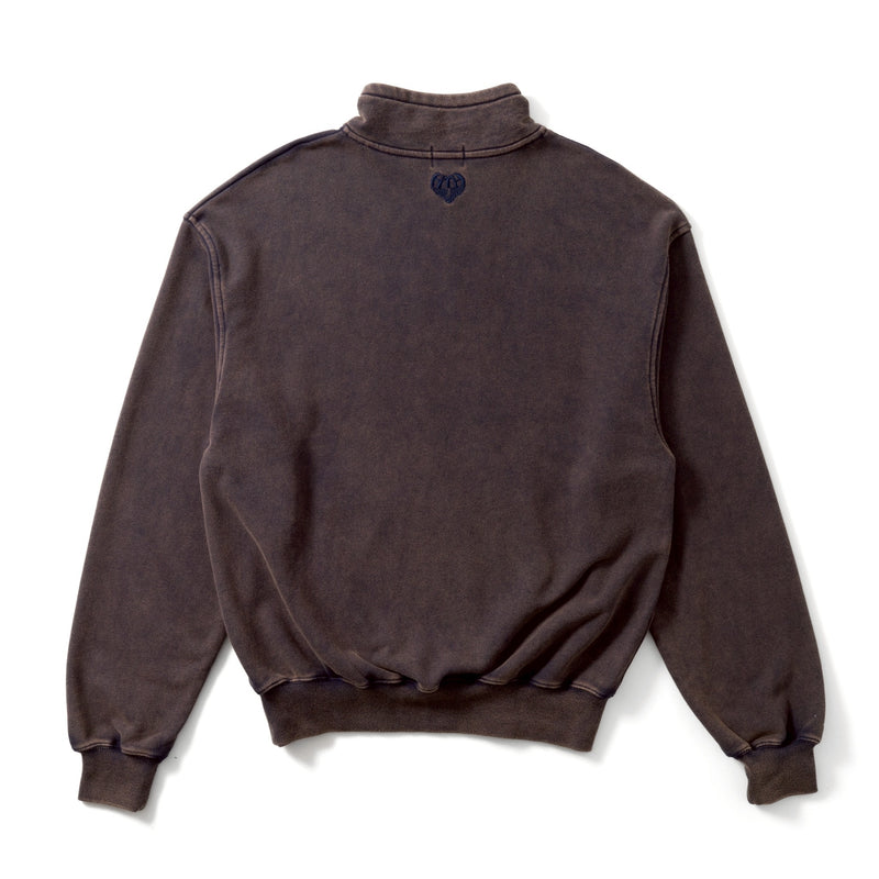 98vintage logo half zip