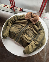 reversible fur flight jacket