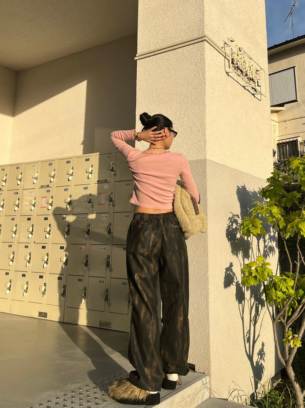 vintage faux leather pants – YZ