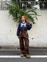 Vintage Faux Leather Pants